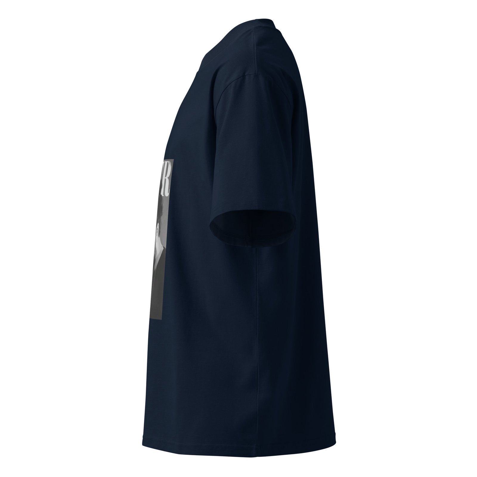 Unisex organic oversized high neck t-shirt - Image 3